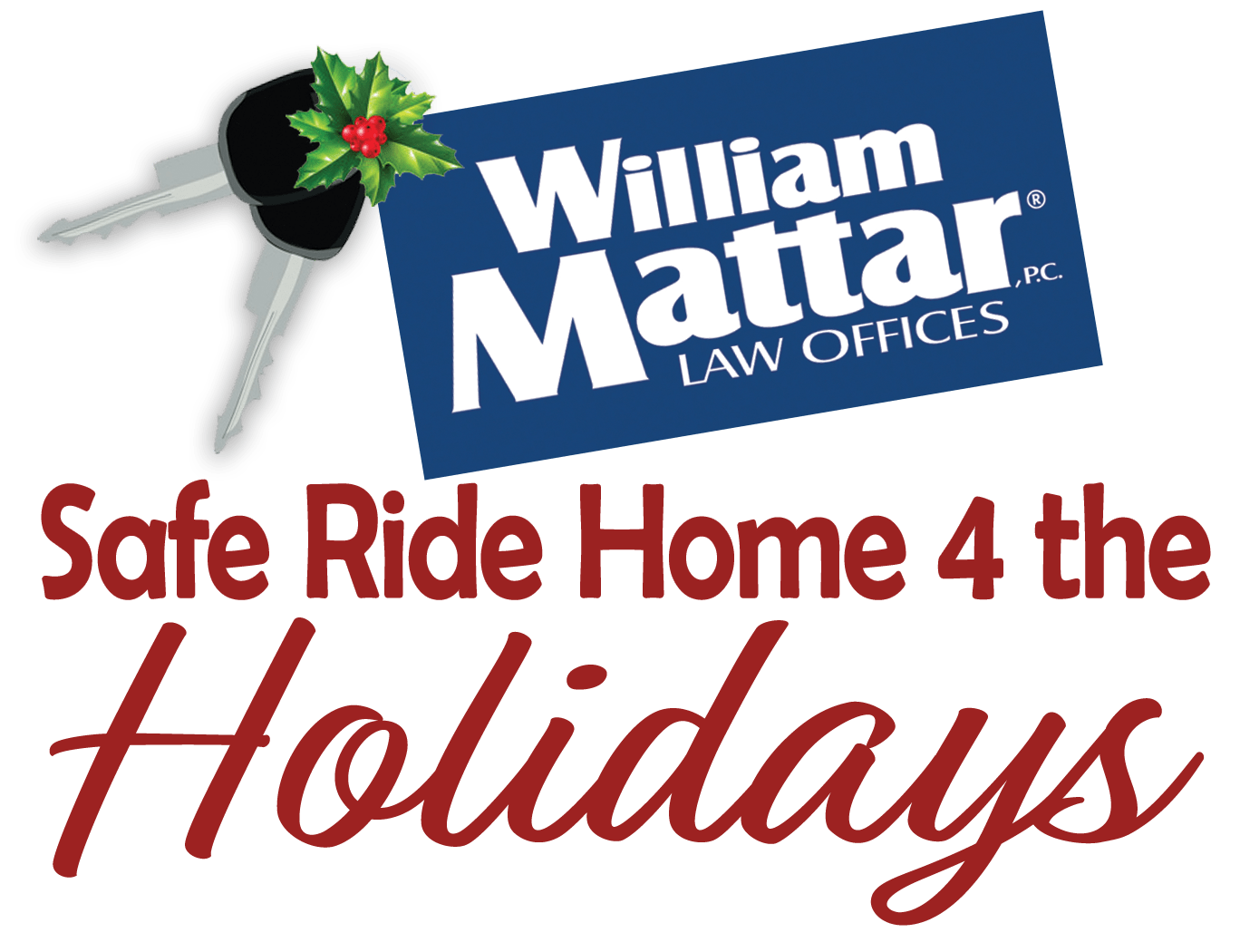 William Mattar Safe Ride Home 4 the Holidays Logo