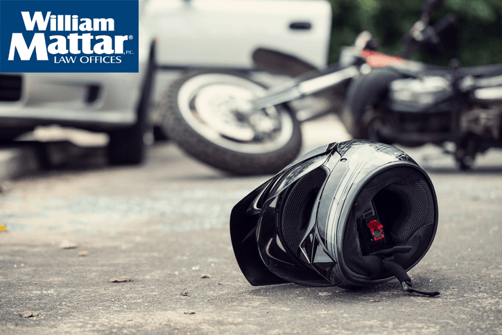 motorcycle accident with helmet