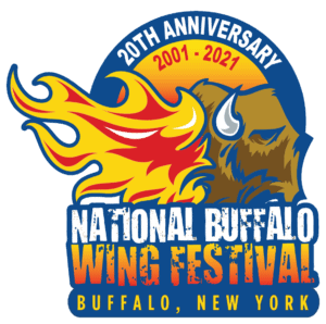 nationa buffalo wing festival 20th anniversary logo