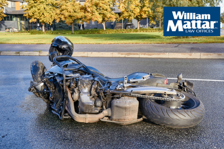 banged up motorcycle