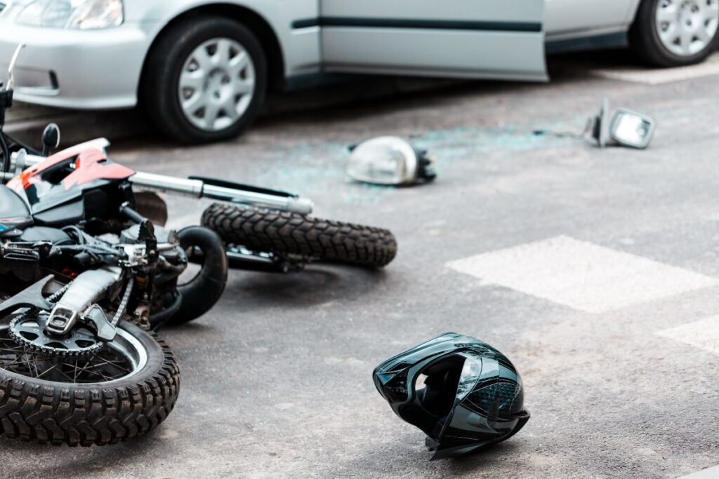 Uninsured motorcycle driver in an accident in New York State