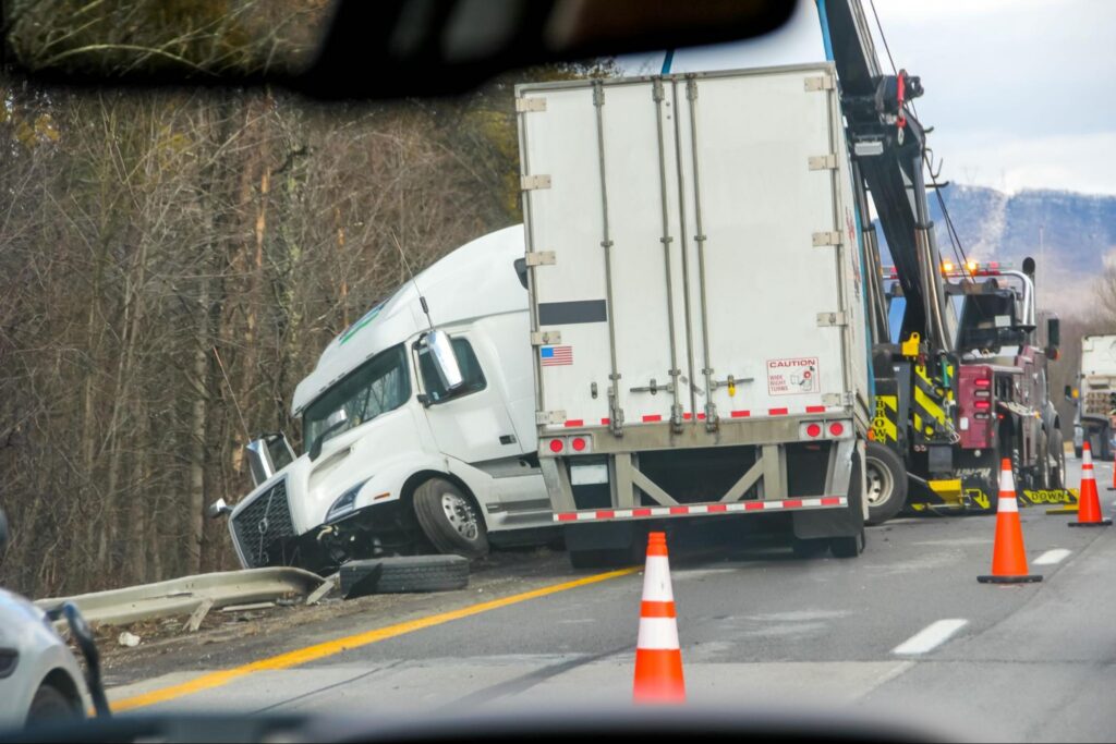 Truck accident with a motorcycle rider in New York